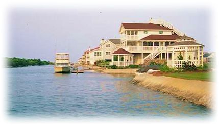 Canal front real estate on Ocean Isle Beach