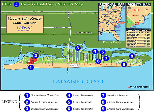 Virtual Map Of Ocean Isle Beach Nc By Ladane Real Estate